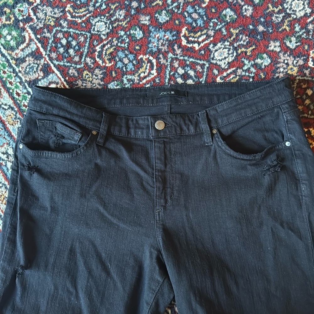 Joe's Jeans - Ex Lover Cropped - Black Jeans - Size 32 - Picture 3 of 7